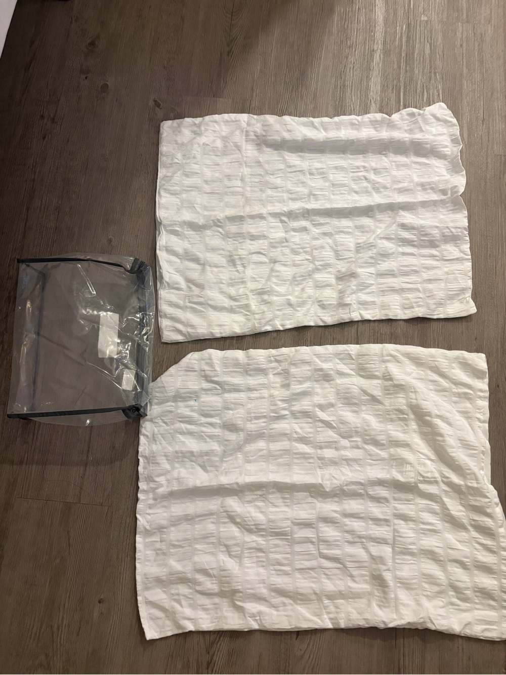 White Textured Pillow Sham Set - Set of four NWT